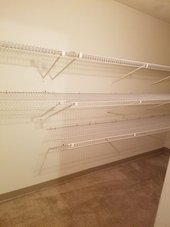 Spacious closets